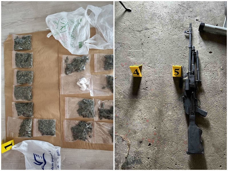 Pretres u Obudovcu: Zaplijenjeno više od 800 grama droge i oružje (FOTO)