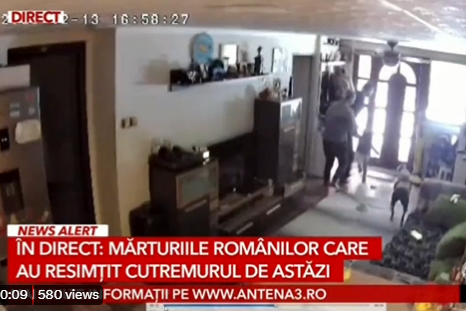 Uhvatili dijete i počeli da bježe: Prvi snimak zemljotresa u Rumuniji (UZNEMIRUJUĆI VIDEO)