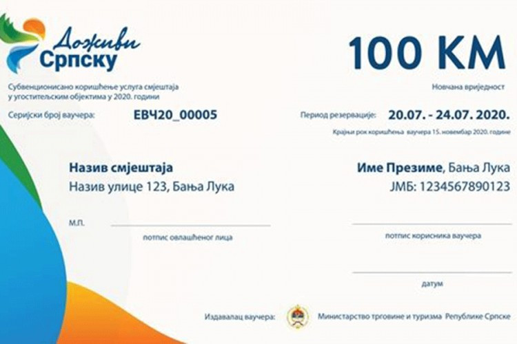 U budžetu Srpske nema novca za turističke vaučere