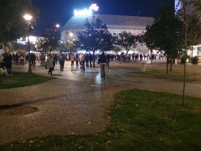 Protest opozicije u Banjaluci (FOTO)