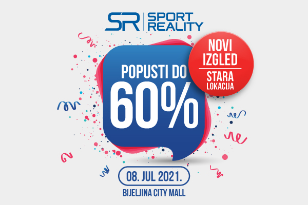Novi izgled SPORT REALITY RADNJE – NA STAROJ LOKACIJI