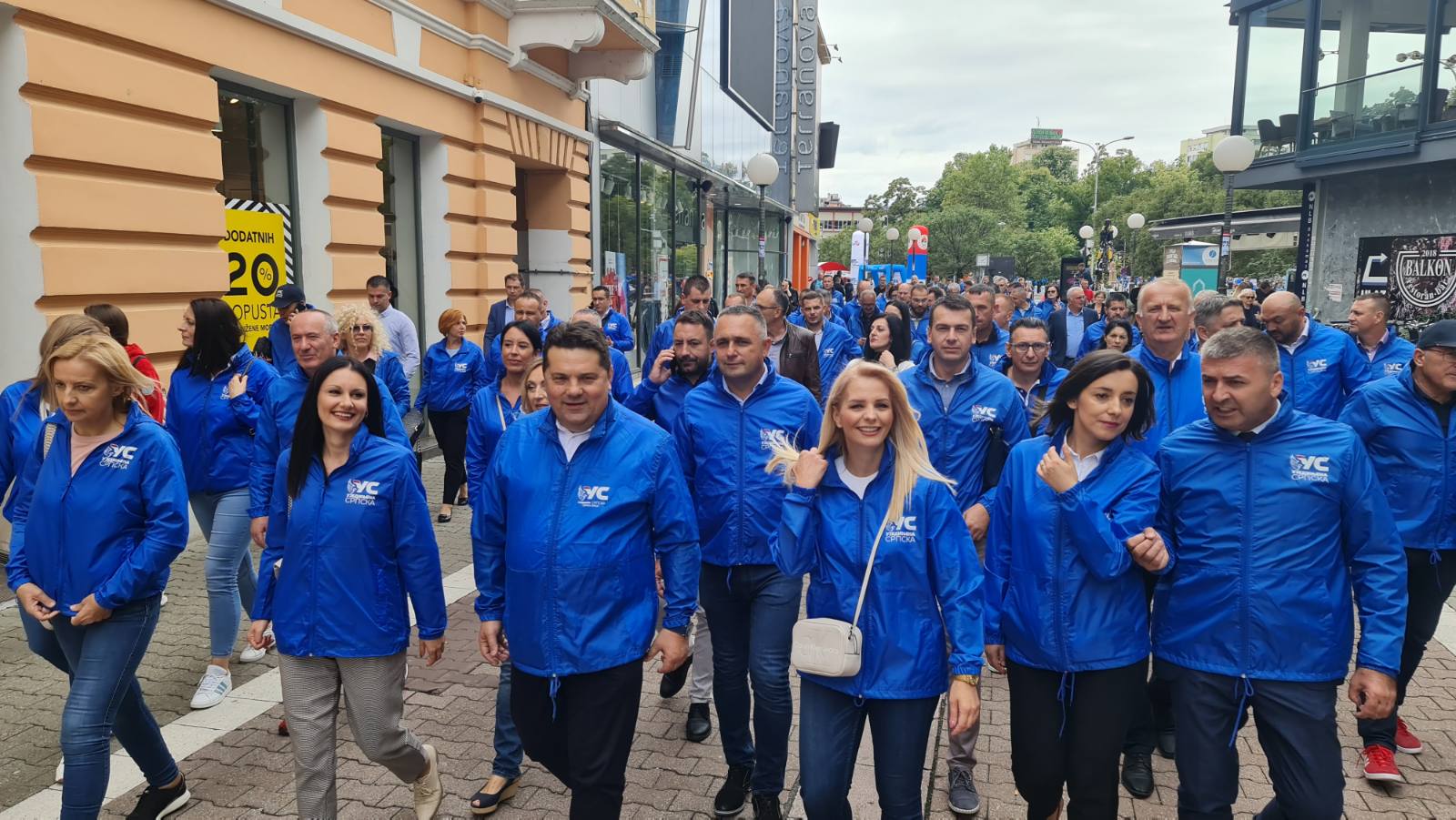 Ujedinjena Srpska okupirala centar Banjaluke i ozvaničila početak predizborne kampanje 