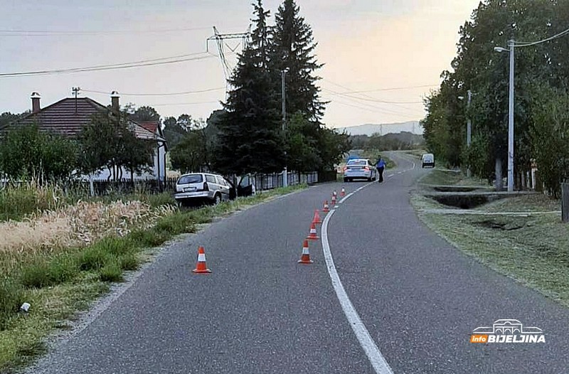 Nezgoda kod Bijeljine: Dvojica povrijeđena, vozač imao 3,14 promila (FOTO)