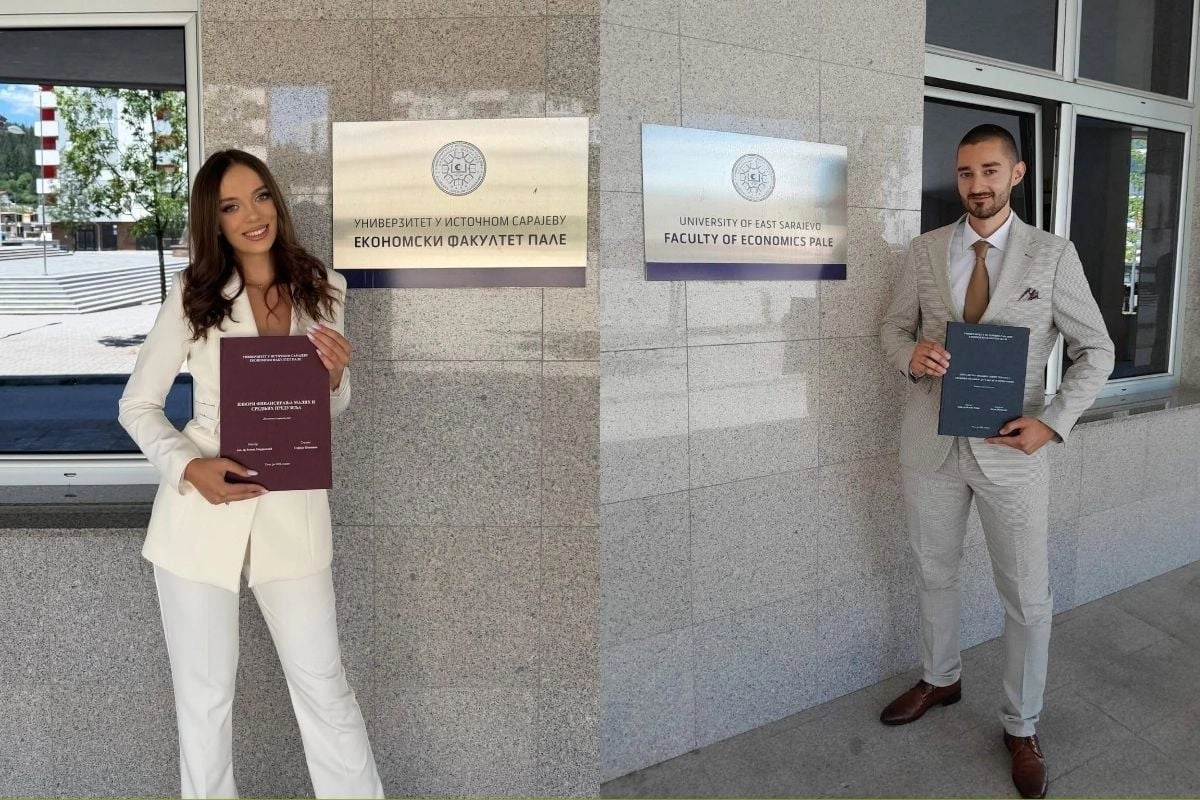 Sofija i Petar ispisali istoriju: Prvi diplomirali sa prosjekom 10 u Palama