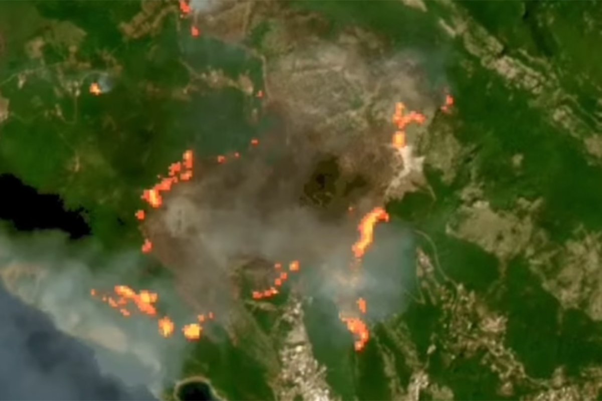 Satelitski snimci pokazuju razmjere požara u Crnoj Gori (FOTO)