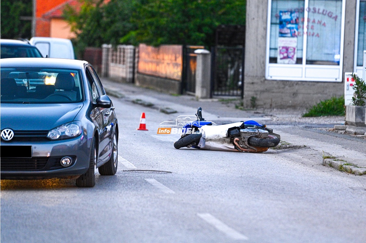 Nezgoda u Bijeljini, POVRIJEĐEN motociklista (FOTO)