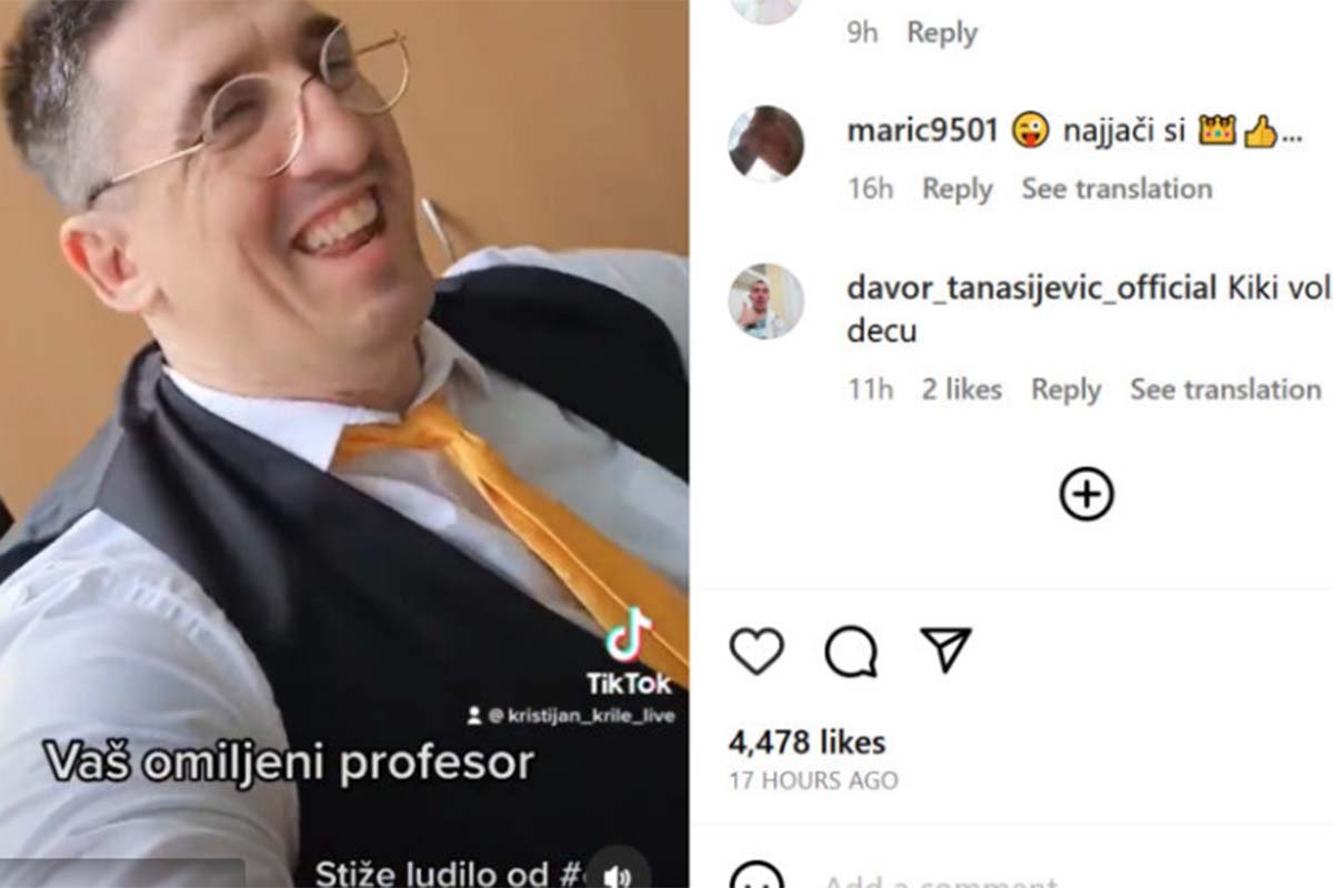 Roditelji zabrinuti: Kristijan Golubović u posjeti školi