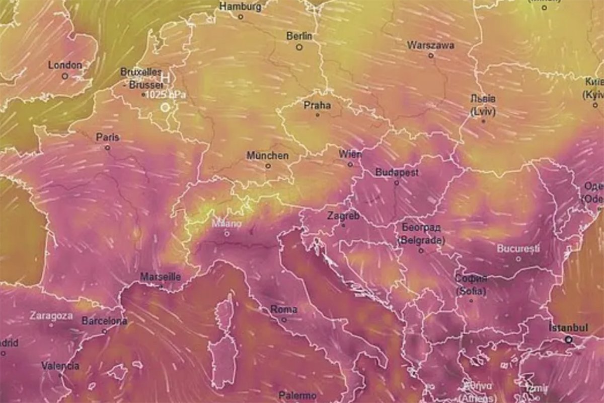 Toplotna kupola spušta se na Evropu: 