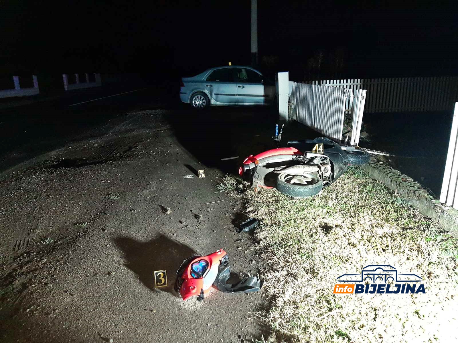 Velika Obarska: Sudar auta i mopeda, POVRIJEĐEN MALOLJETNIK (FOTO)