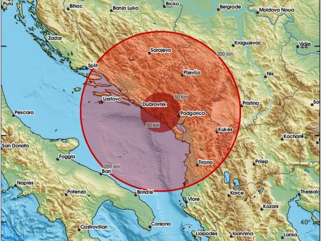 Zemljotres pogodio Crnu Goru: Osjetio se i u Trebinju