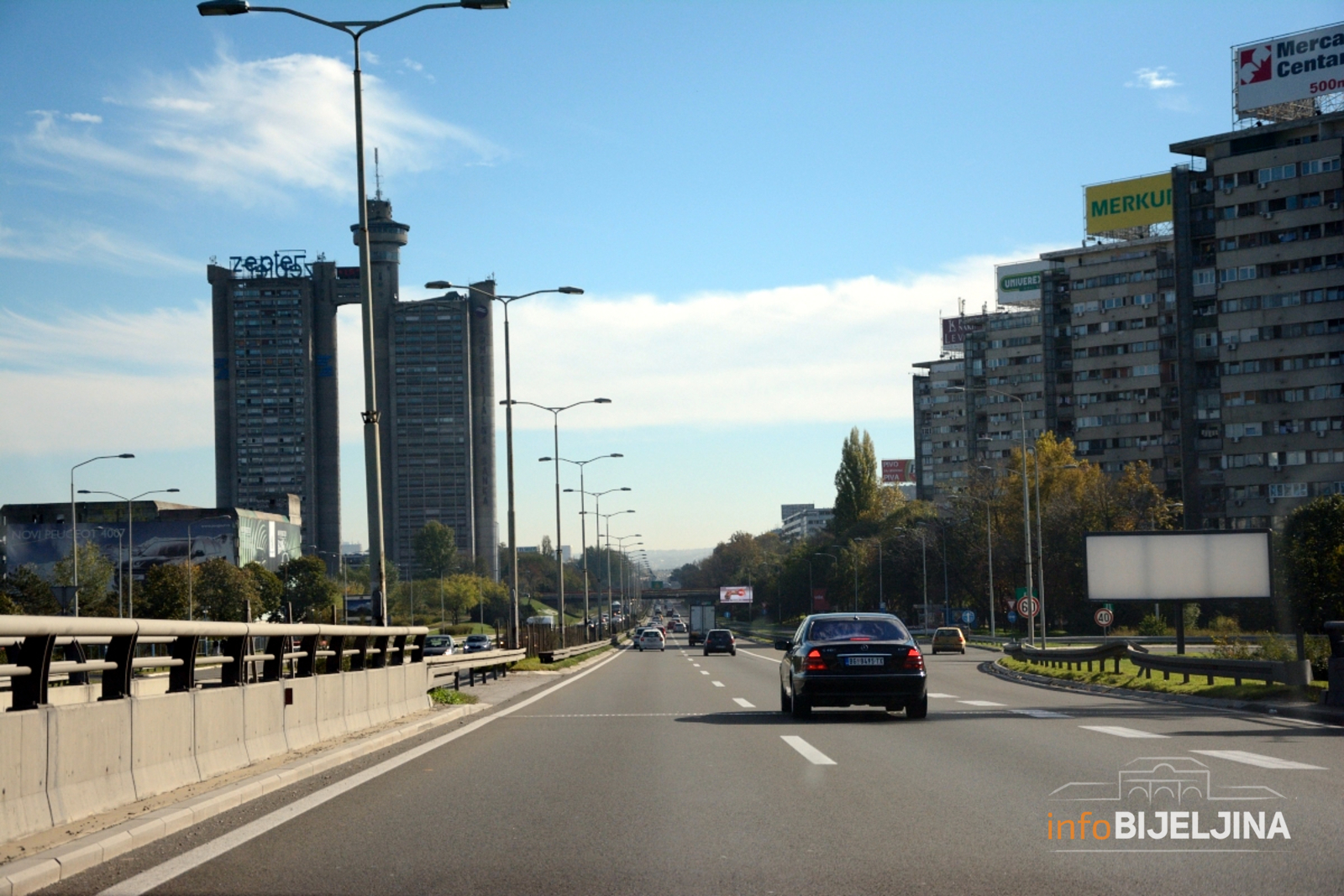 Od danas nove table i nova pravila na auto-putu kroz Beograd