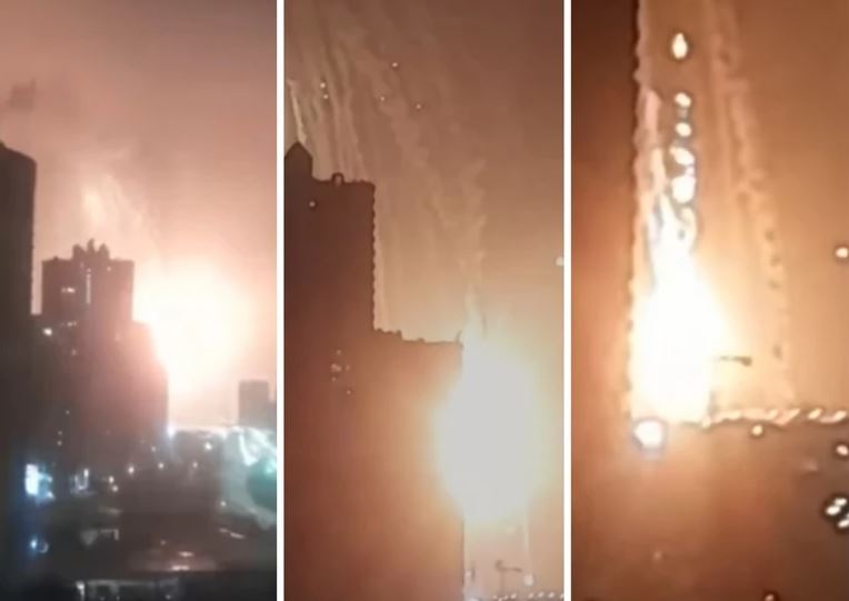 SNAŽNE EKSPLOZIJE Sirene su odzvanjale, nebo iznad Kijeva gorjelo