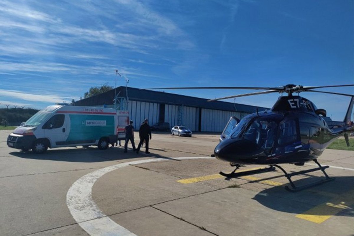 Helikopterski servis Srpske transportovao novorođenče iz Podgorice u Beograd