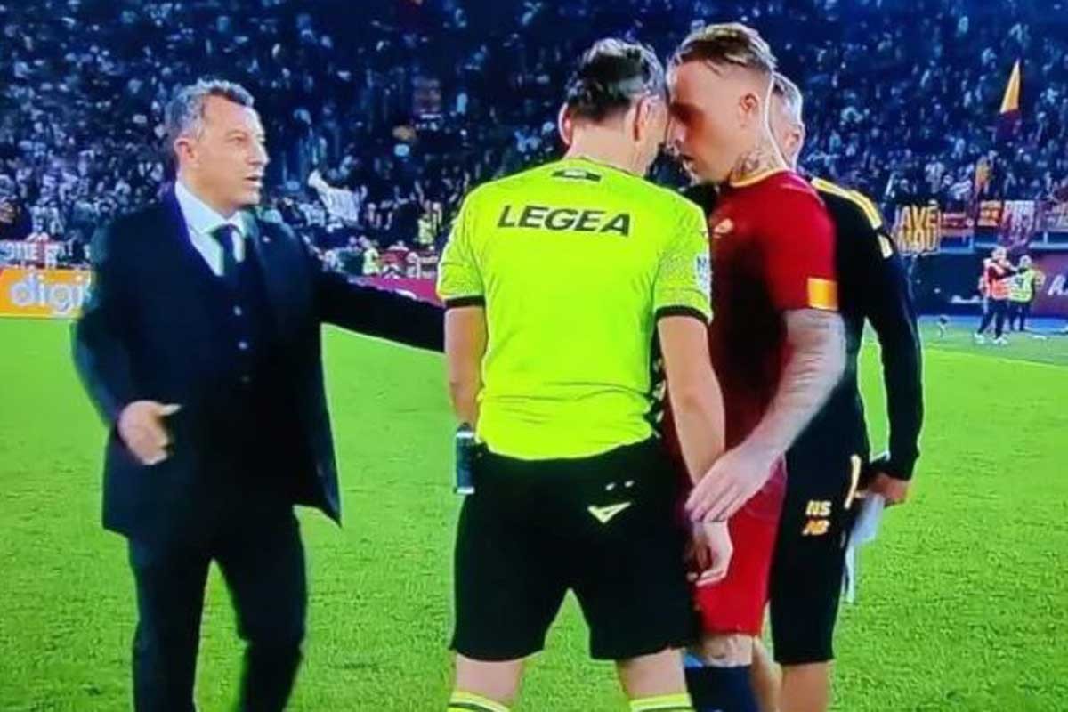 Incident nakon italijanskog derbija, sudija i zvijezda Rome se počeli tući (VIDEO)