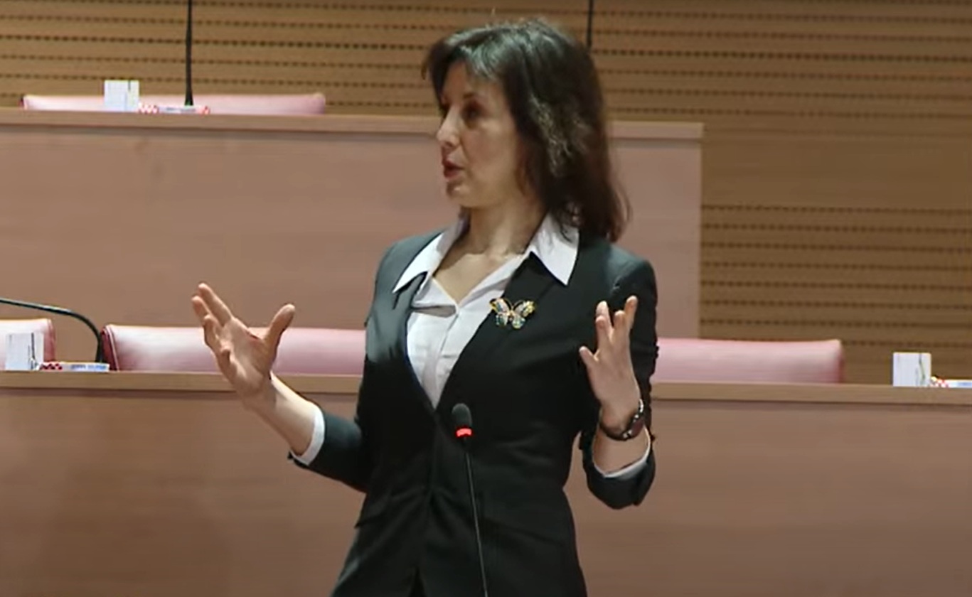 Poslanicu Daliju Orešković udarila struja u hrvatskom Saboru (VIDEO)