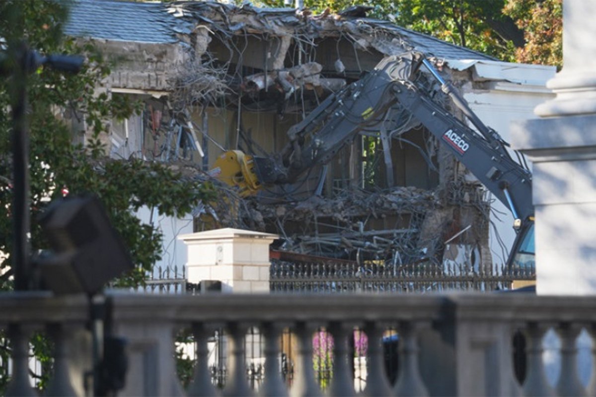 Srušen dio Bijele kuće