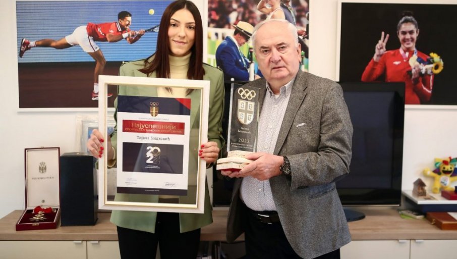 OLIMPIJSKI KOMITET ODABRAO NAJBOLJE Tijani Bošković uručeno priznanje (FOTO/VIDEO)
