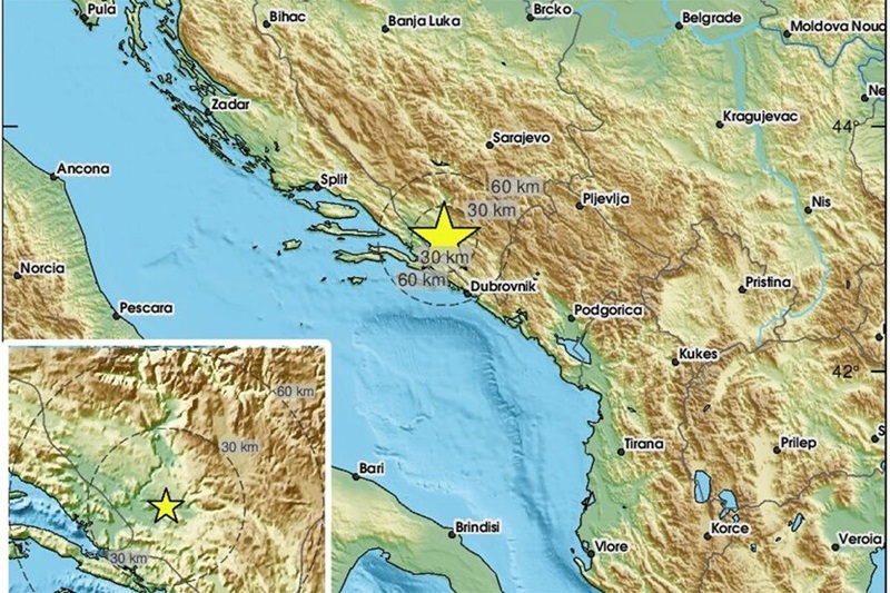Zemljotres u BiH: Treslo se tlo kod Mostara