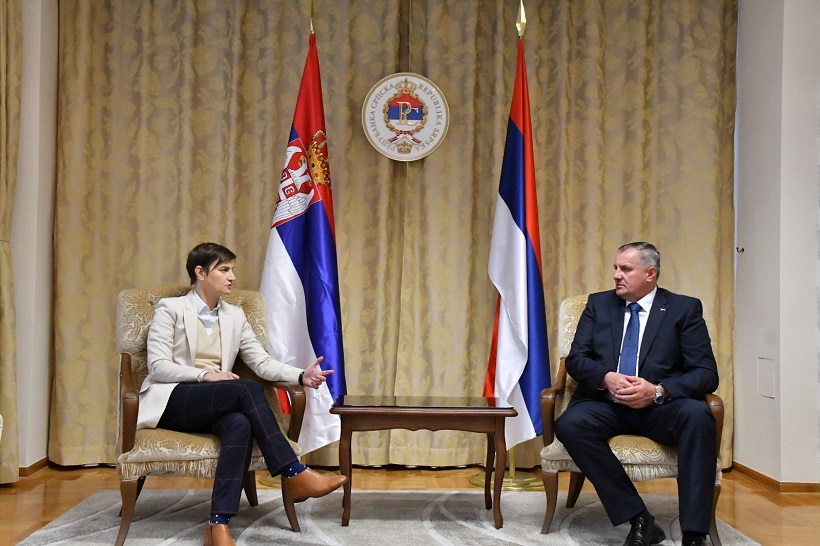 Višković: Razgovarano o realizaciji zajedničkih projekata Srpske i Srbije