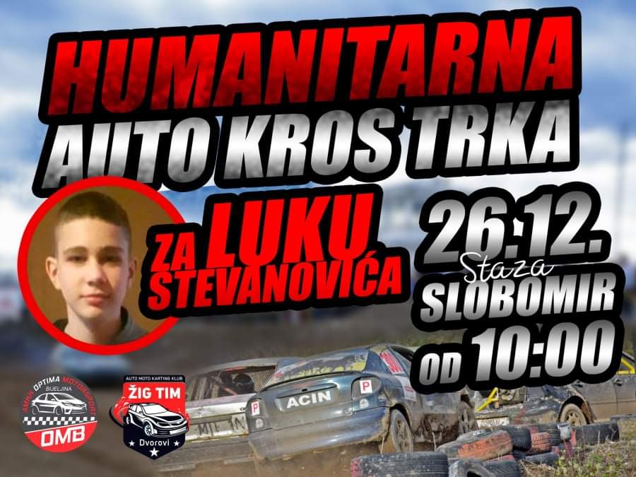 “SVI NA TRKU ZA LUKU” U nedjelju humanitarna auto kros trka na stazi Slobomir
