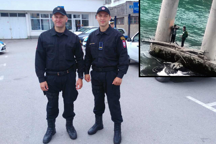 Fočanski policajci spasili dječake koje je zarobila nabujala Drina