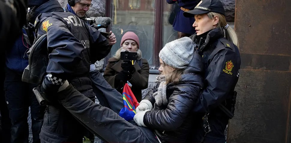 Privedena Greta Tunberg