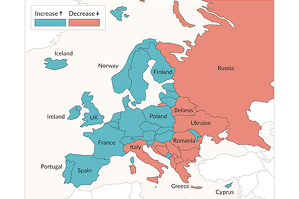 Nova mapa Evrope: BiH, Hrvatska i Srbija na istoj strani (FOTO)