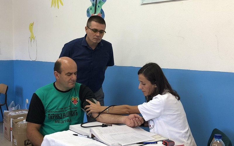 Organizovana akcija dobrovoljnog darivanja krvi u MZ Mezgraja