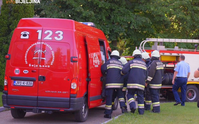 Sedam intervencija bijeljinskih vatrogasaca