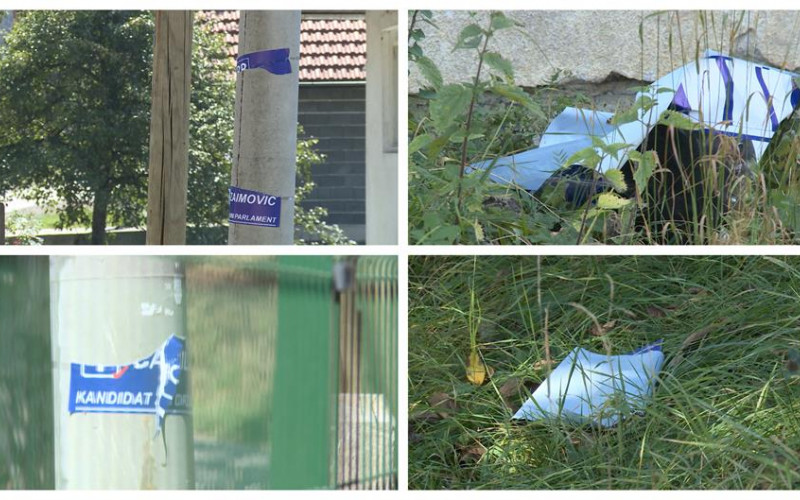 Pocjepali sve predizborne plakate i poručili: Narodu je dosta