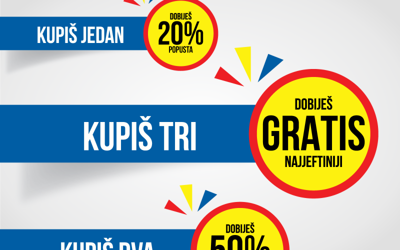 Izaberi svoju omiljenu kombinaciju i uživaj u popustima!
