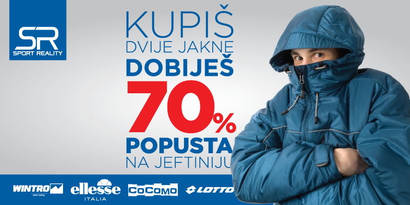 Spremno dočekajte zimu uz popust na Wintro, Ellesse, Cocomo i Lotto jakne!