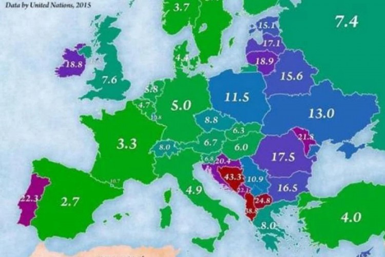 Razočaravajuća mapa iz 2015. godine pokazuje obim iseljavanja stanovništva