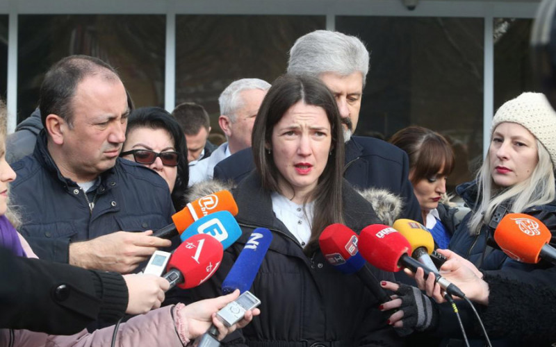 Predstavnici PDP ispred NSRS: Nismo organizatori protesta, tražimo da se Stanivuković pusti na slobodu
