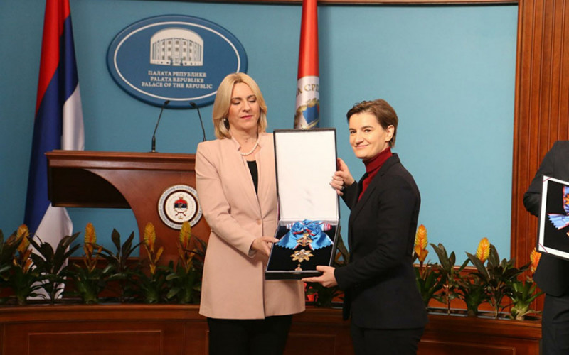 Cvijanovićeva uručila odlikovanja povodom 9. januara