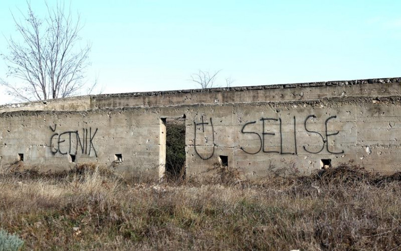 Ustaški grafit kod Vodica: 