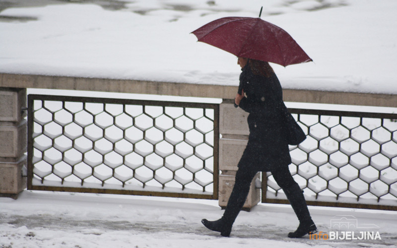 Danas prohladno, slab snijeg na istoku