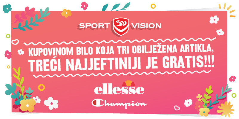 Kupovinom dva dobiješ tri - Champion i Ellesse sniženje