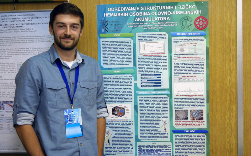 Dario Balaban, najbolji student Tehnološkog fakulteta Univerziteta u Istočnom Sarajevu