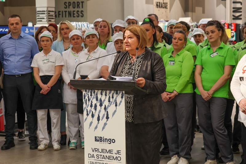 Više od 9.000 uposlenika Bingo Group, u preko 230 trgovina i 11 proizvodnih kompanija stalo sa radom 