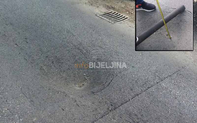 DRŽI VODU DOK MAJSTORI ODU: Propao tek okrpljeni asfalt