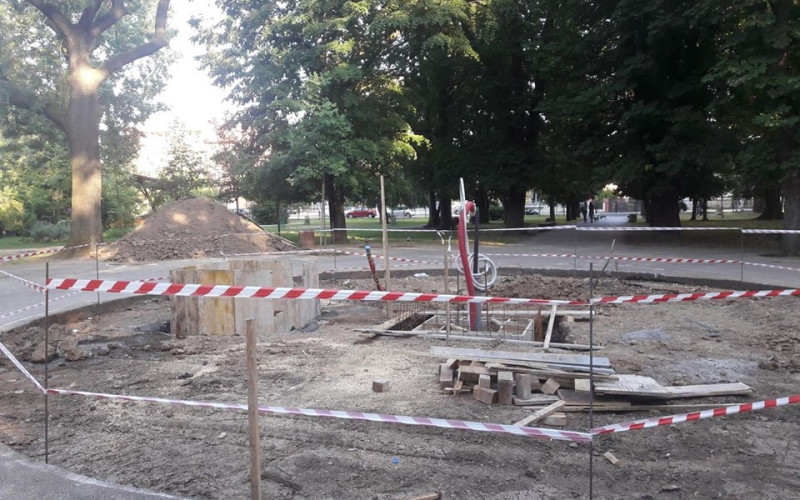 Počeli radovi u Gradskom parku