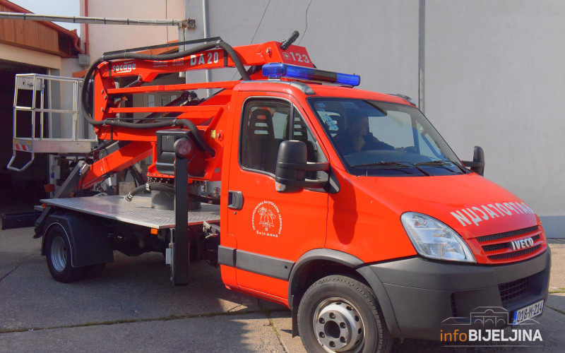 Bijeljina: Požar na terasi u centru grada, intervenisala hitna