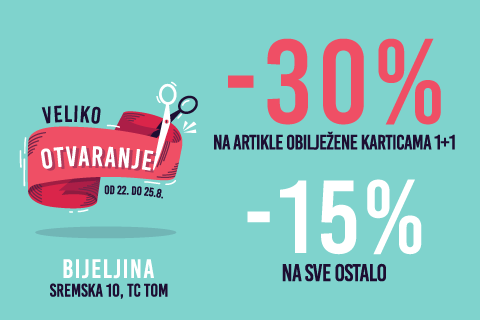 OSTAO JE JOŠ JEDAN DAN DO OTVARANJA nove SPORT REALITY prodavnica u Bijeljini