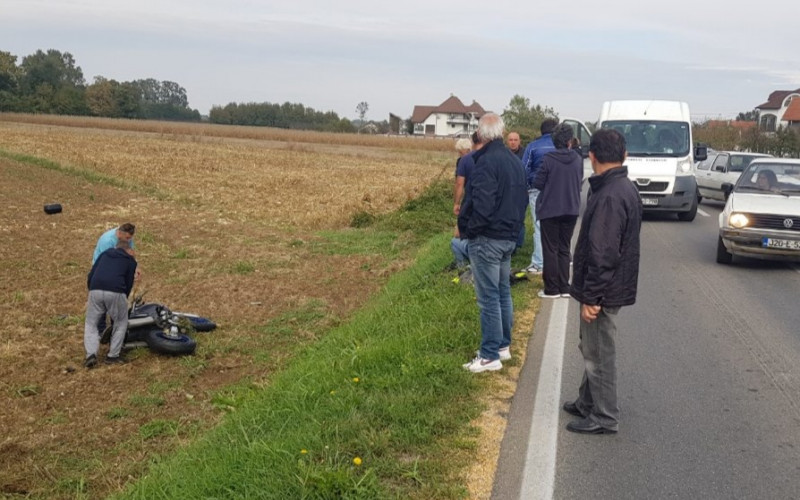 Nesreća kod Bijeljine, povrijeđen motorista