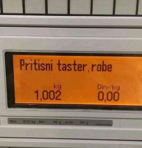 Zanimljiva poruka koju je pokazala vaga u supermarketu nasmijala mnoge