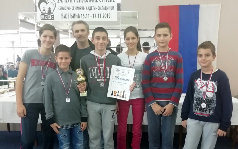 Uspjeh mladih šahista ŠK “Sveti Georgije” na 24. Kupu RS