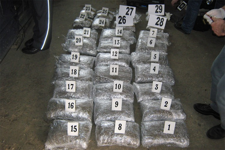 Zaplijenjena marihuana vrijedna oko 260.000 KM, uhapšen i državljanin BiH