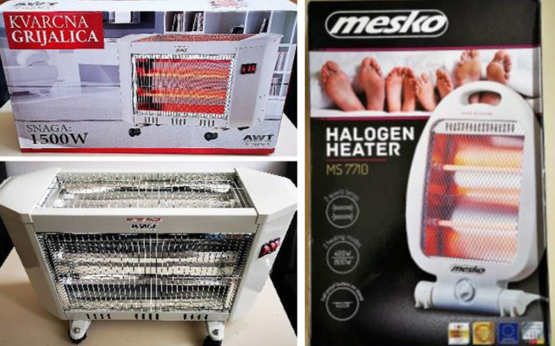 UPOZORENJE POTROŠAČIMA Ove grijalice mogu izazvati požar