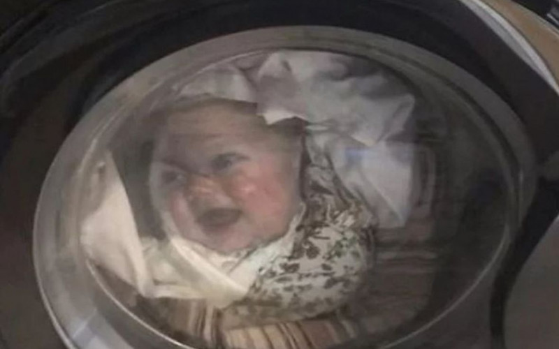 Ugledao lik svoje bebe u veš mašini pa se šokirao